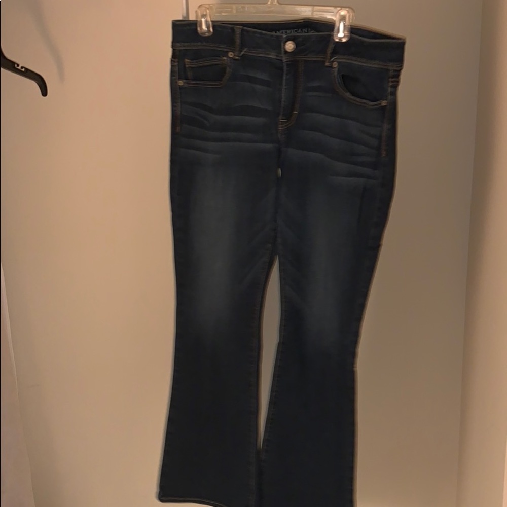 Faded dark jeans bootcut